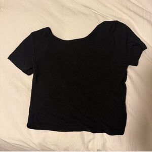 Black Women's Backless Top